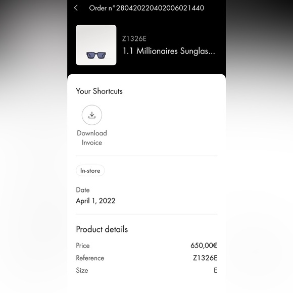 Louis Vuitton 1.1 Millionaires Sunglasses - Picture 7 of 7